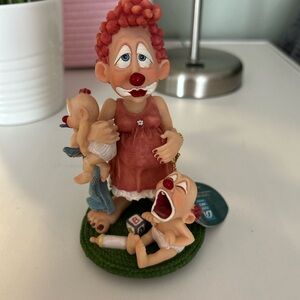 Slapstix Clown Figurine with Babies